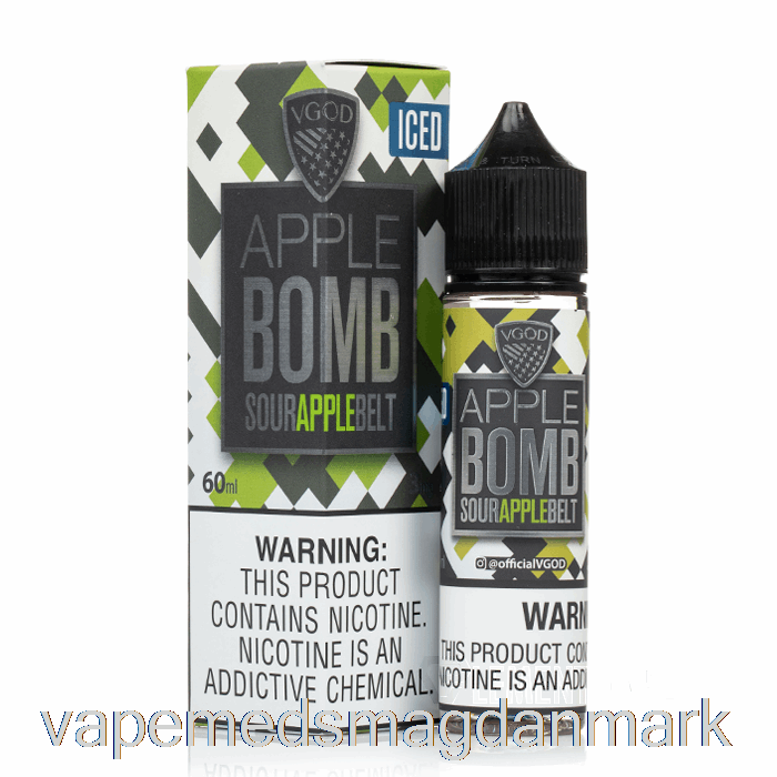Vape Væske Iced æble Bombe - Vgod E-væske - 60ml 6mg